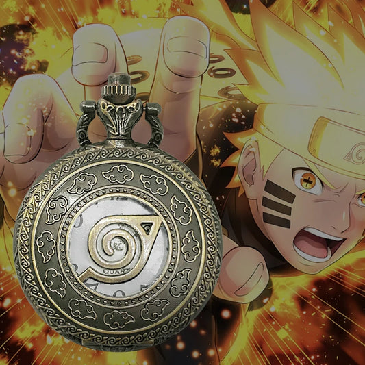 VELTOR Montre de Poche Uzumaki – Style Vintage Anime Naruto
