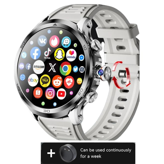 Montre Connectée H19 4G Avec SIM Carte Android 8.1 Caméra 900w Écran AMOLED 1.95 Pouce Batterie 1990mAh IP67 Étanche Pour Hommes Et Femmes