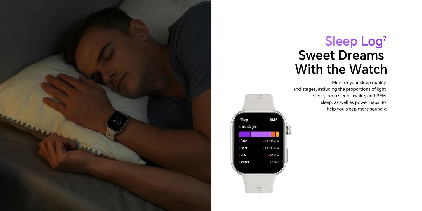 Global Version HONOR CHOICE InFoWear Watch 2i Smartwatch Écran AMOLED 1,85 pouces Surveillance de la santé tout au long de la journée Bluetooth Appel