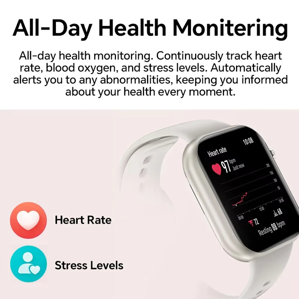 Global Version HONOR CHOICE InFoWear Watch 2i Smartwatch Écran AMOLED 1,85 pouces Surveillance de la santé tout au long de la journée Bluetooth Appel