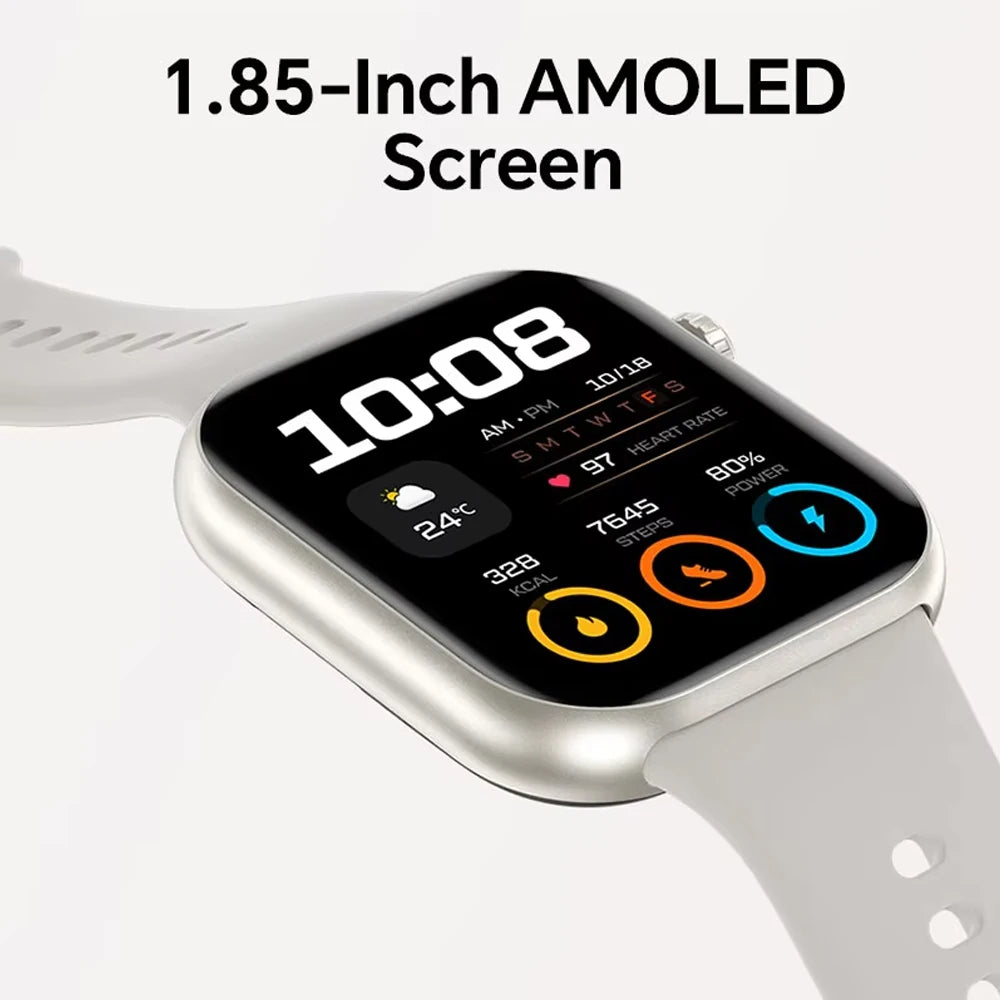 Global Version HONOR CHOICE InFoWear Watch 2i Smartwatch Écran AMOLED 1,85 pouces Surveillance de la santé tout au long de la journée Bluetooth Appel