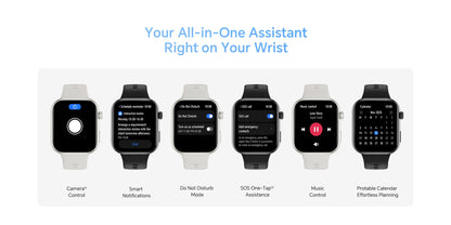 Global Version HONOR CHOICE InFoWear Watch 2i Smartwatch Écran AMOLED 1,85 pouces Surveillance de la santé tout au long de la journée Bluetooth Appel